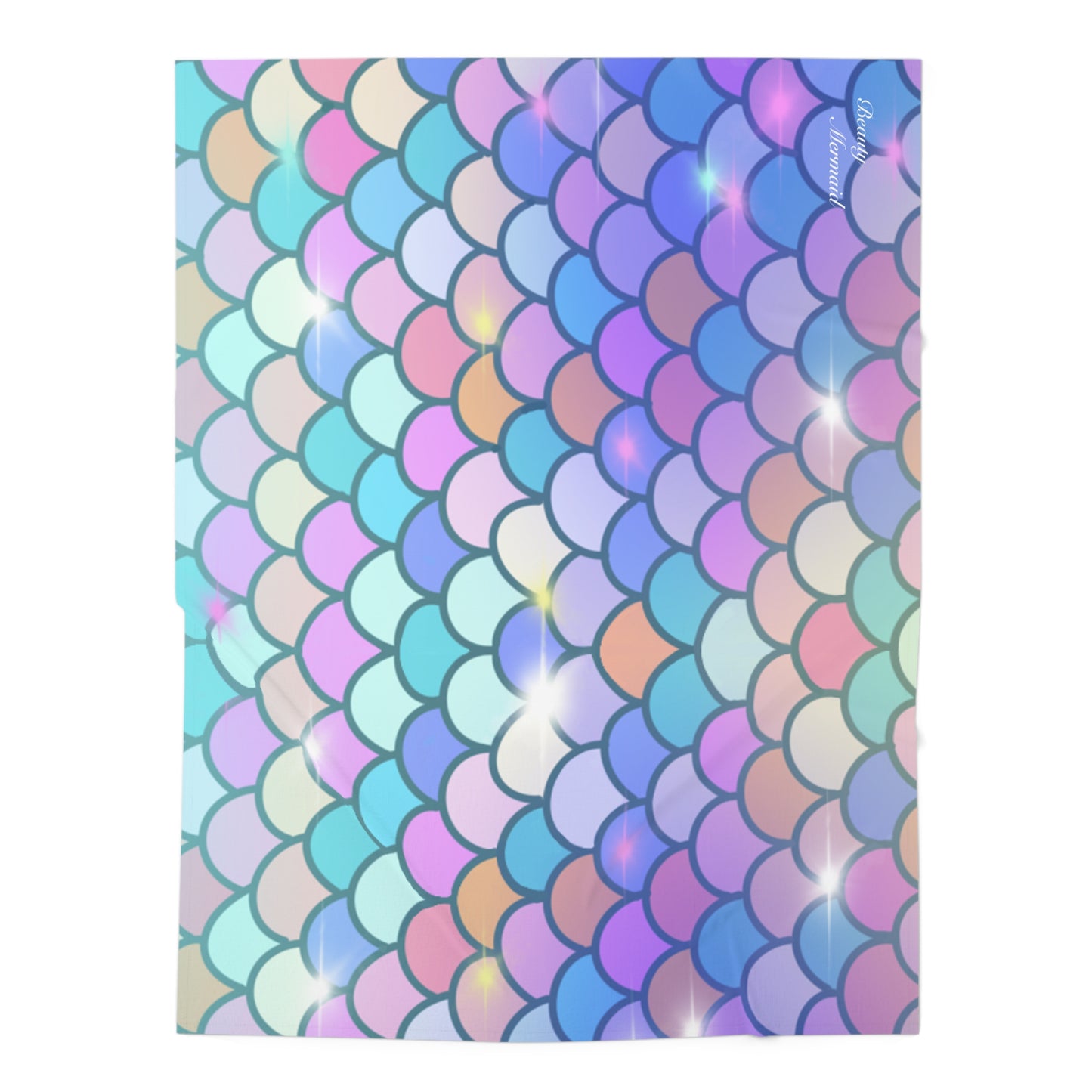 Mermaid Colorful Scale Baby Swaddle Blanket