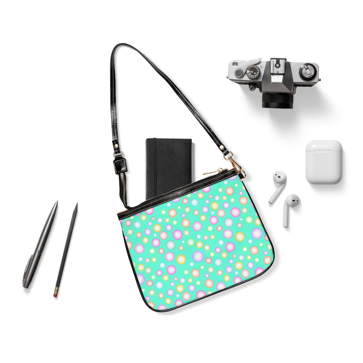 Green Bubbles Shoulder Bag
