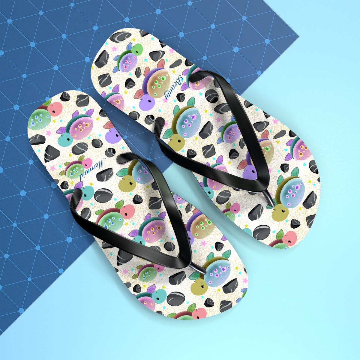 Turtle Flip Flops Yellow Sand