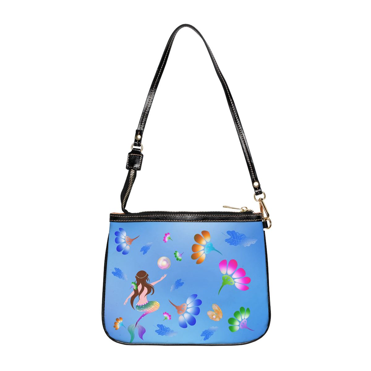 Mermaid & Flower Shoulder Bag