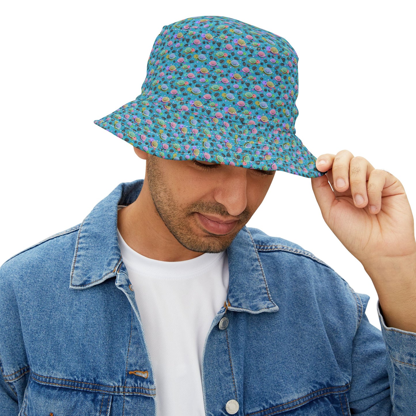 Turtle Bucket Hat Blue Sand