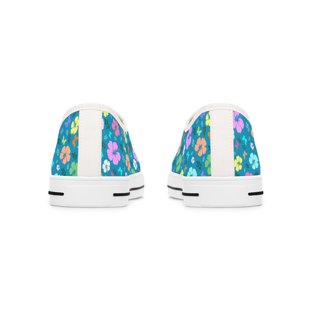 Flower Women's Sneakers Turquoise