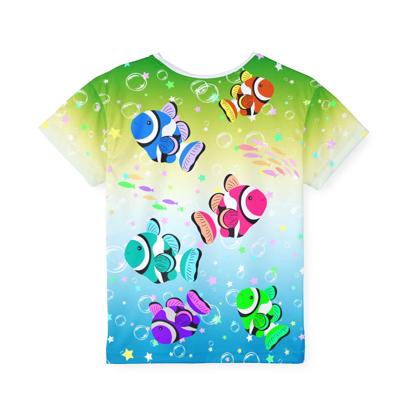 Colorful Clownfish Kids Sports Jersey