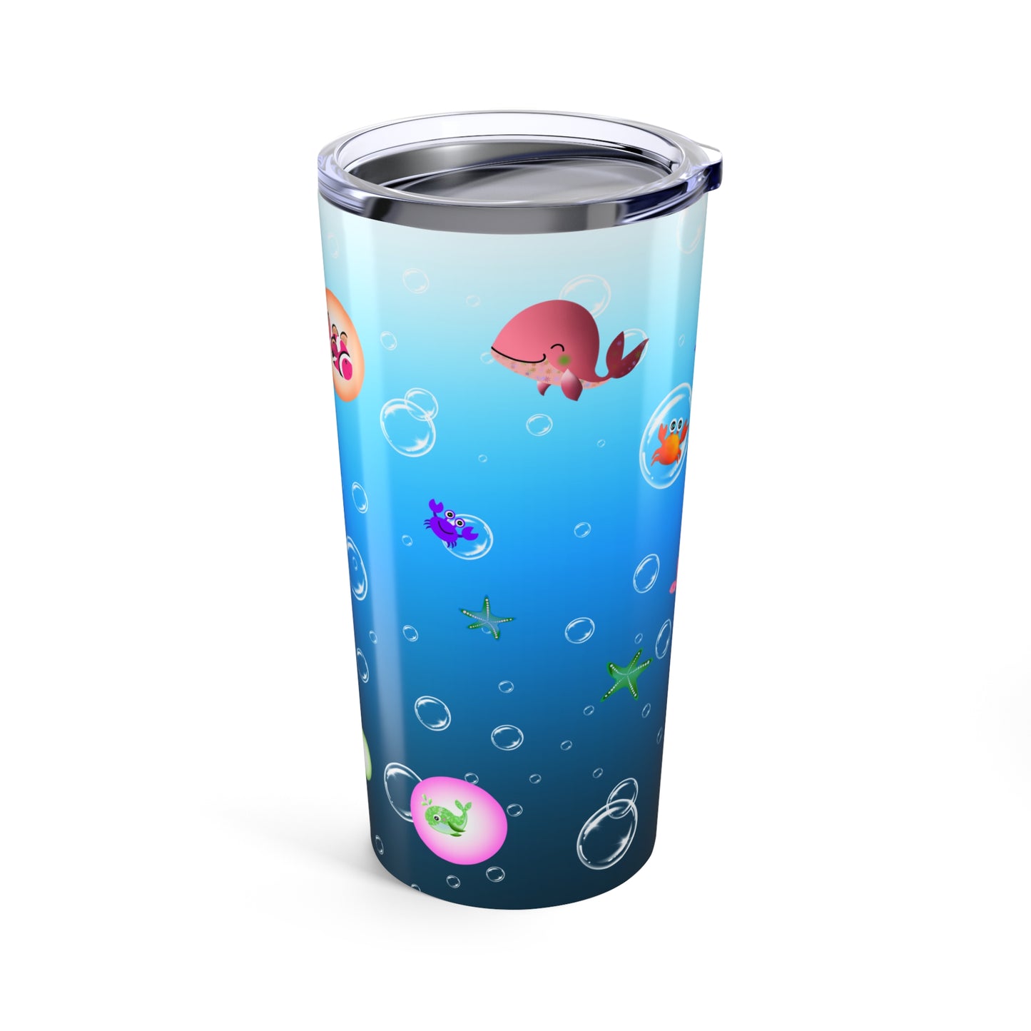 Playful Ocean Animals Tumbler 20oz