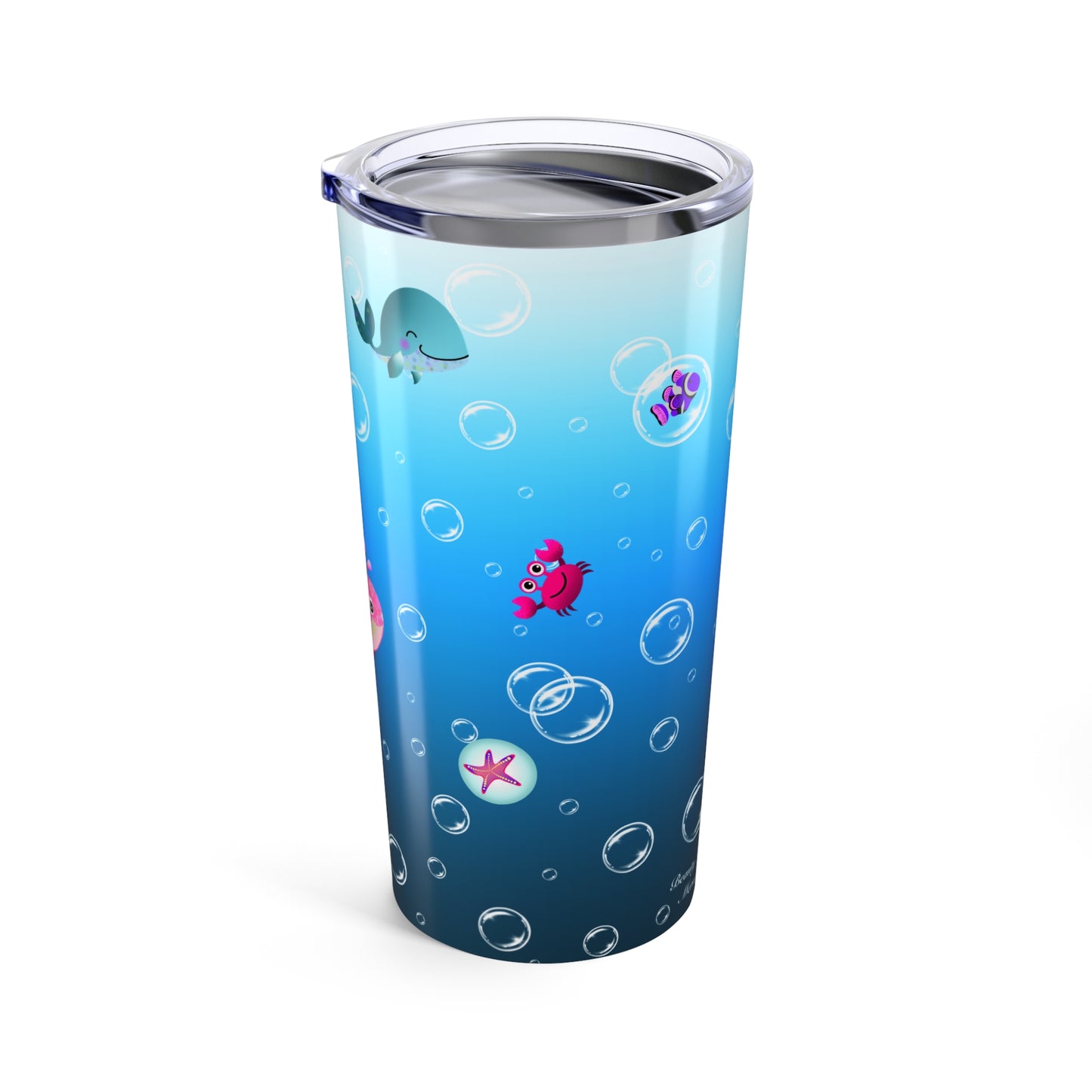 Playful Ocean Animals Tumbler 20oz