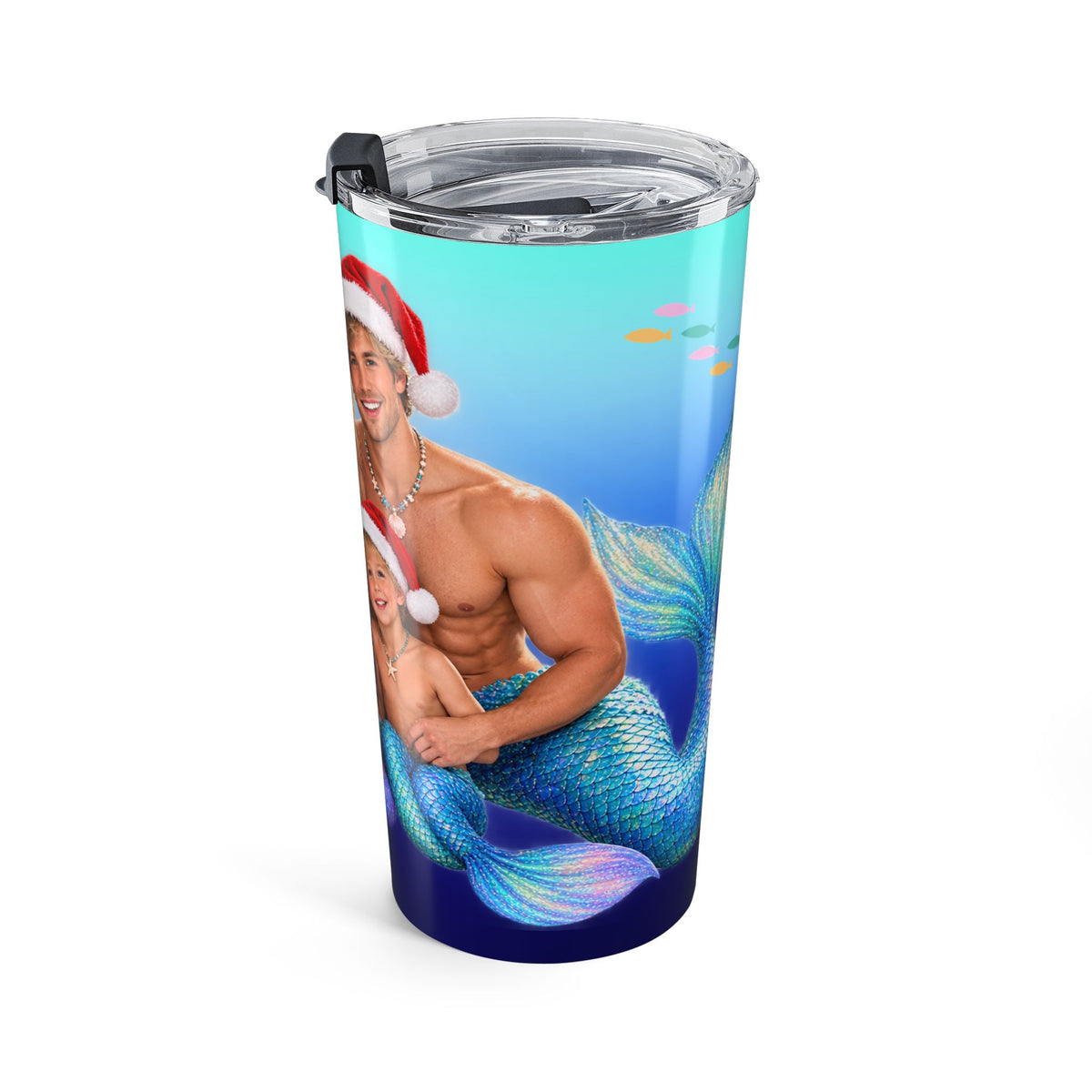 Christmas Mermaid Family Tumbler 20oz