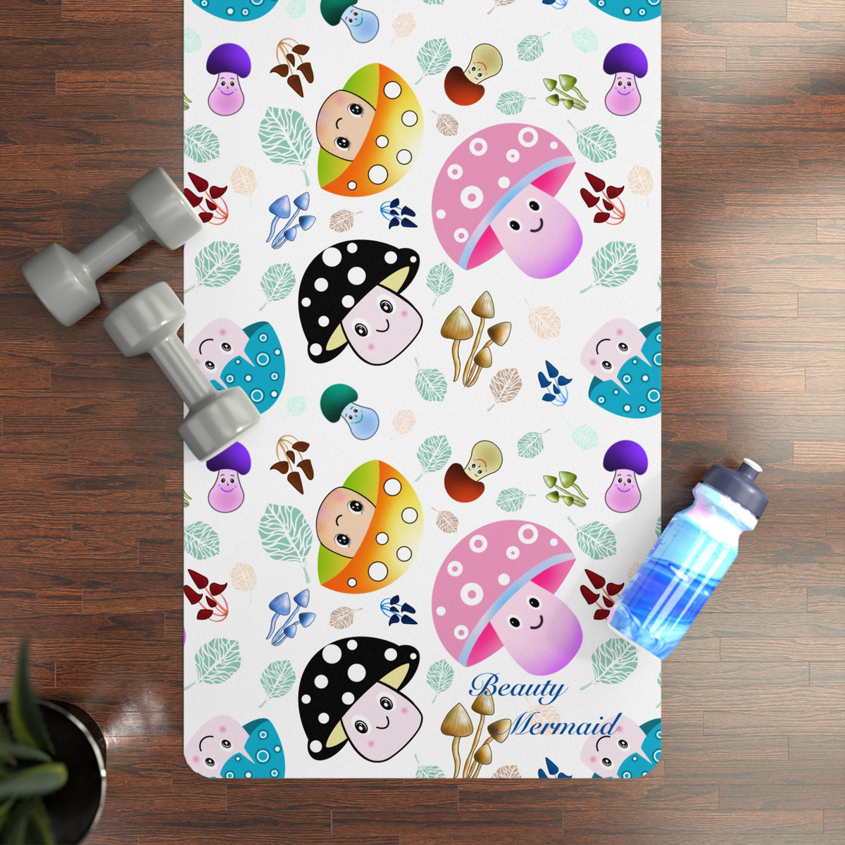 Mushroom White Yoga Mat