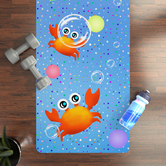 Crabs Bubbles Yoga Mat