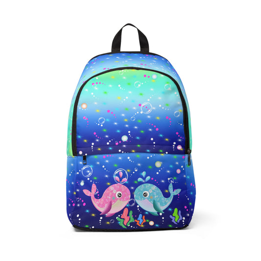 Shiny Ocean Whales Backpack
