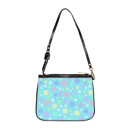 Light Blue Flower Shoulder Bag