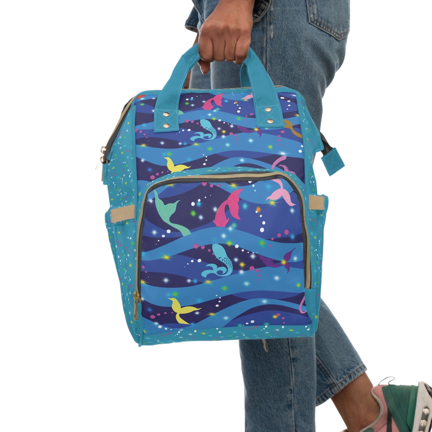 Diaper Backpack Mermaid Tail