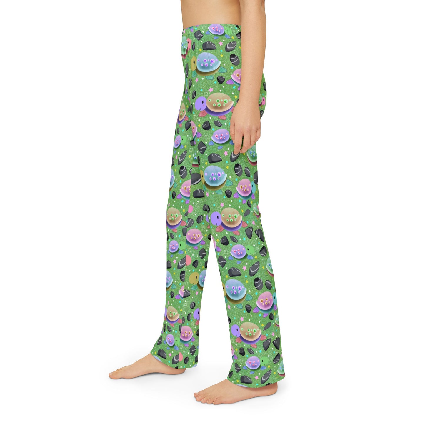 Turtle Green Kids Pajama Pants