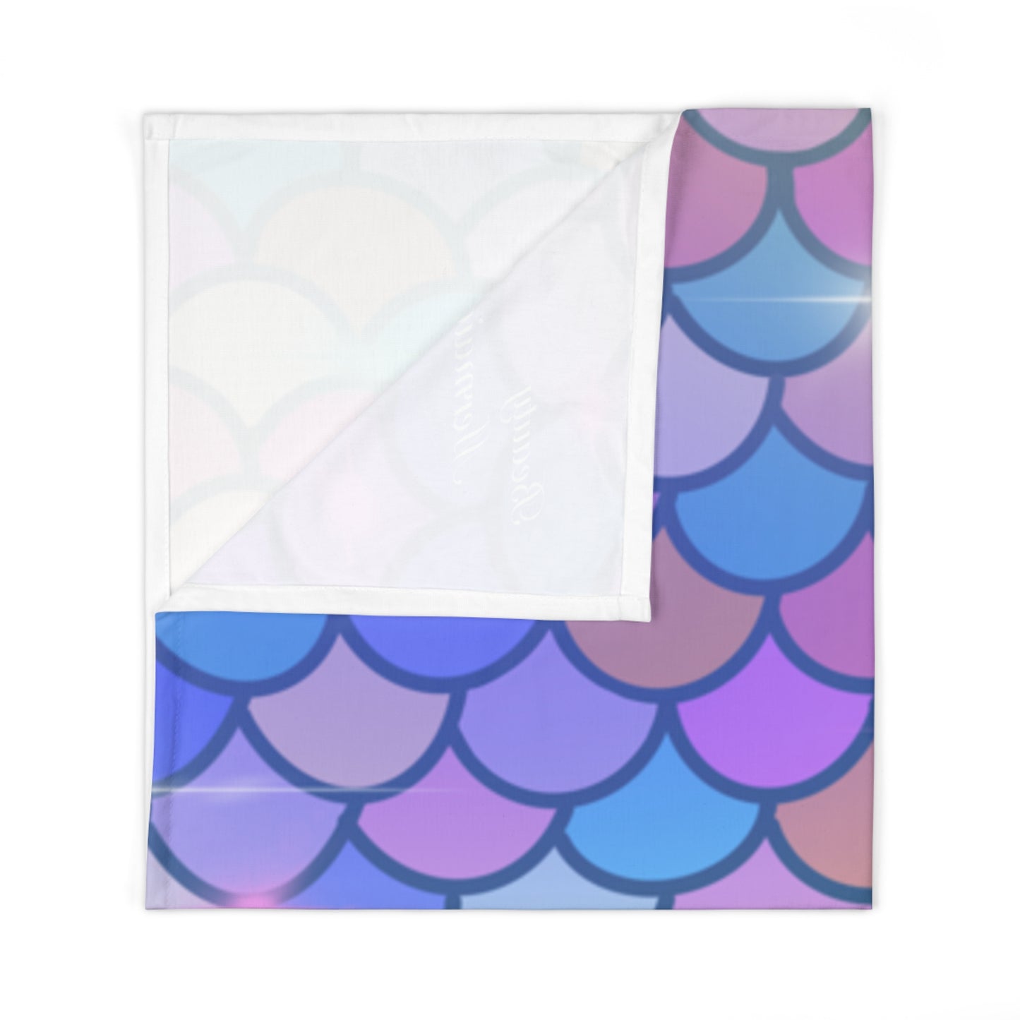 Mermaid Colorful Scale Baby Swaddle Blanket