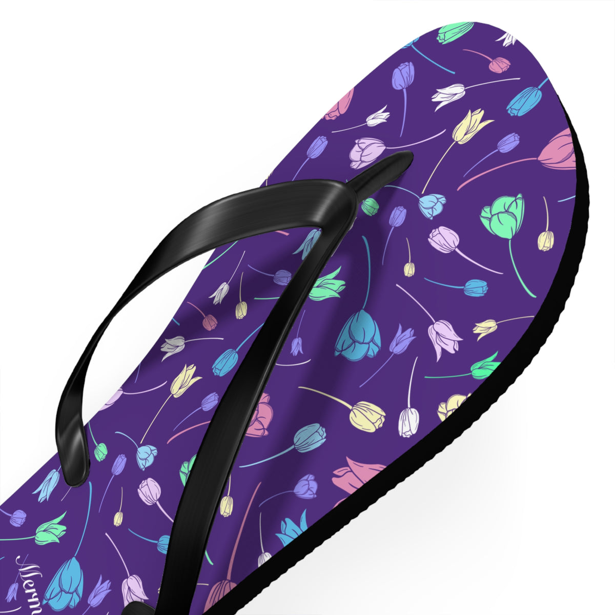 Tulip Purple Flip Flops