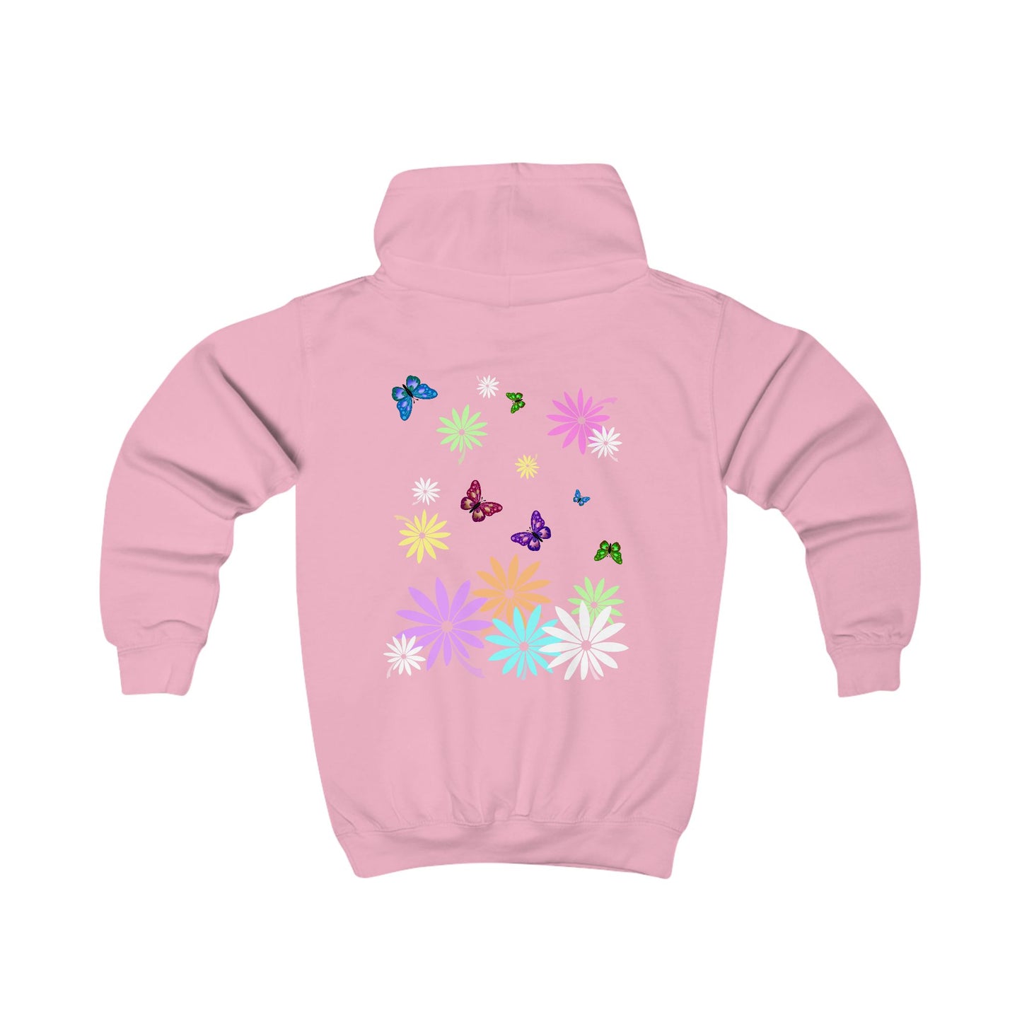 Colorful Butterfly Flower Kids Hoodie