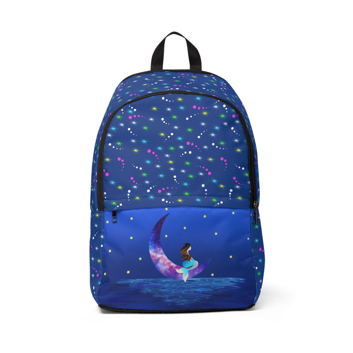 Mermaid Starry Moon Night Backpack