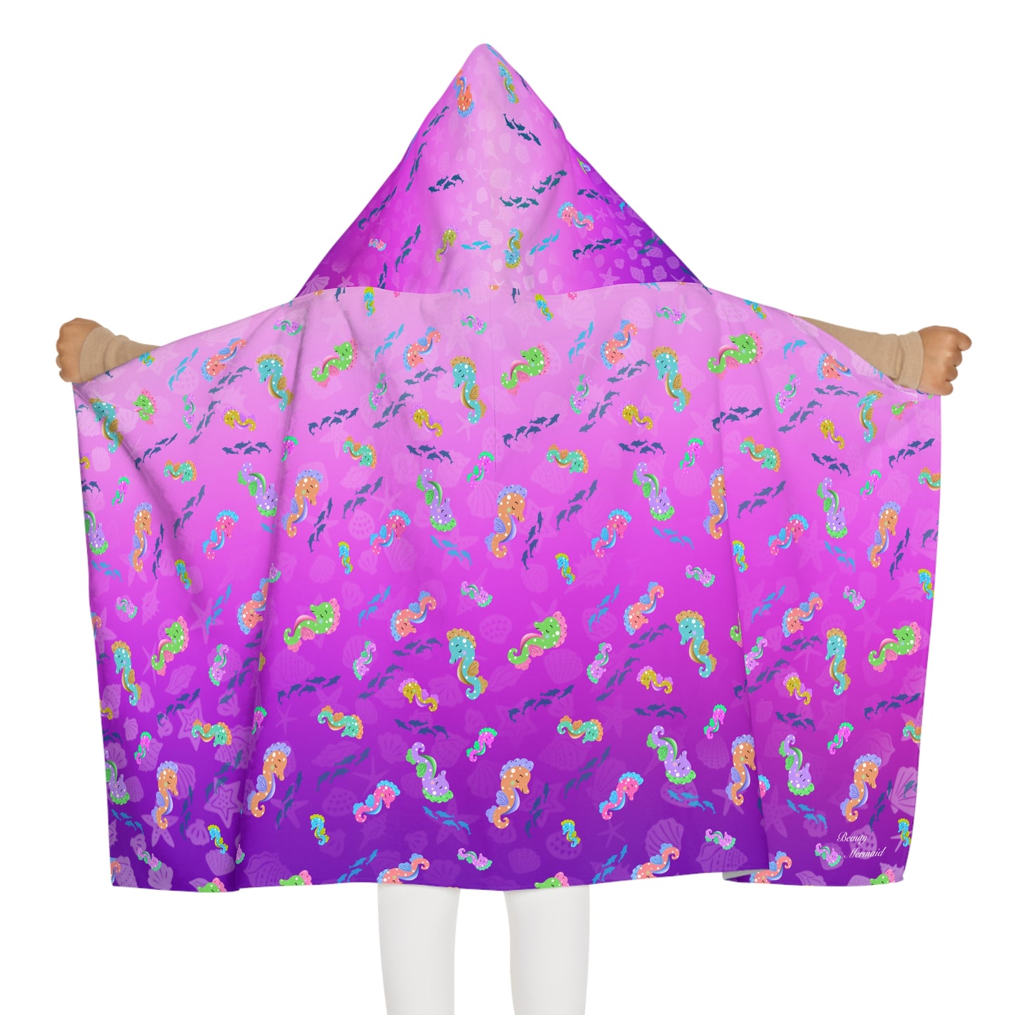 Seahorse Youth Hooded Towel