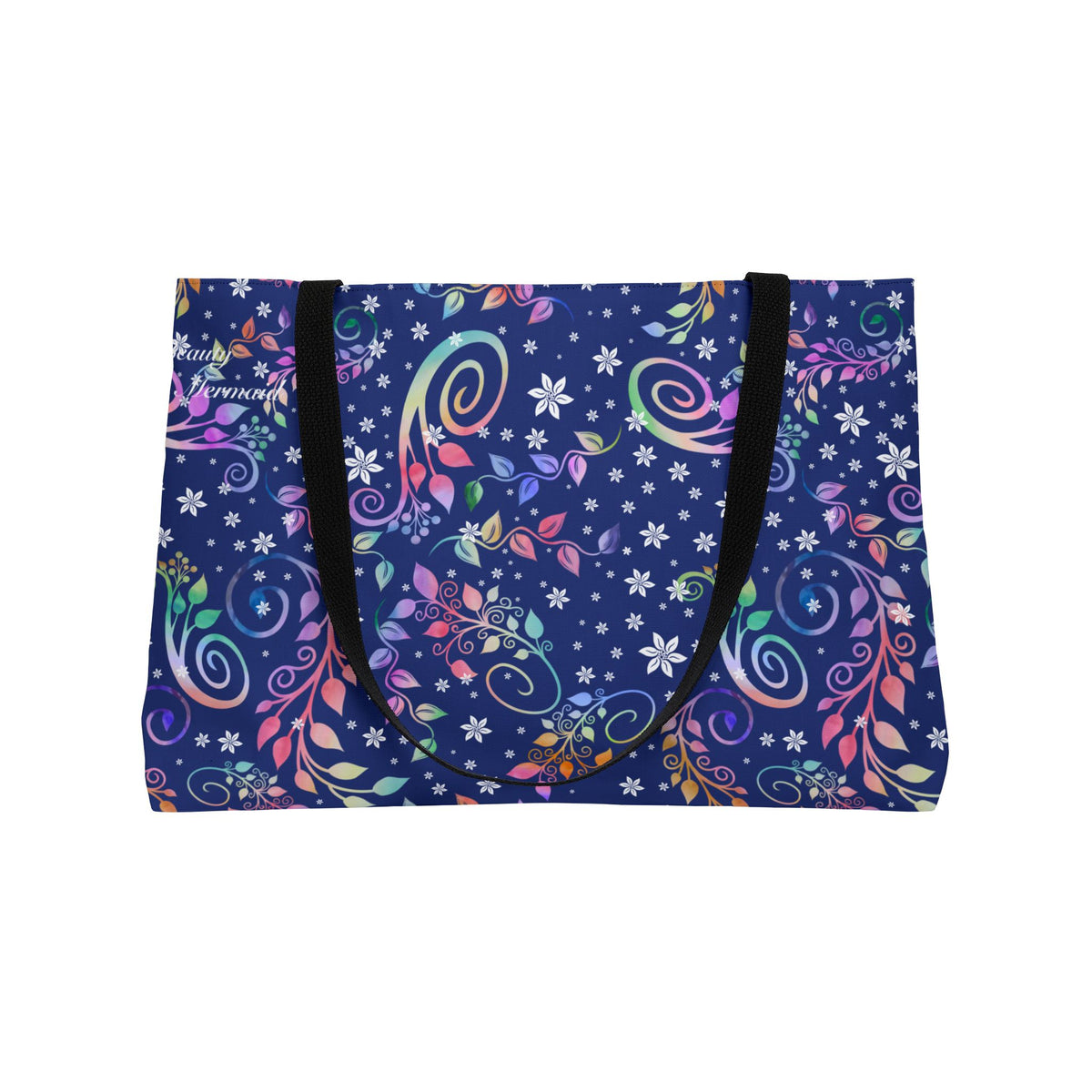 Colorful Floral Paisley Weekender Tote Bag