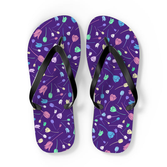 Tulip Purple Flip Flops