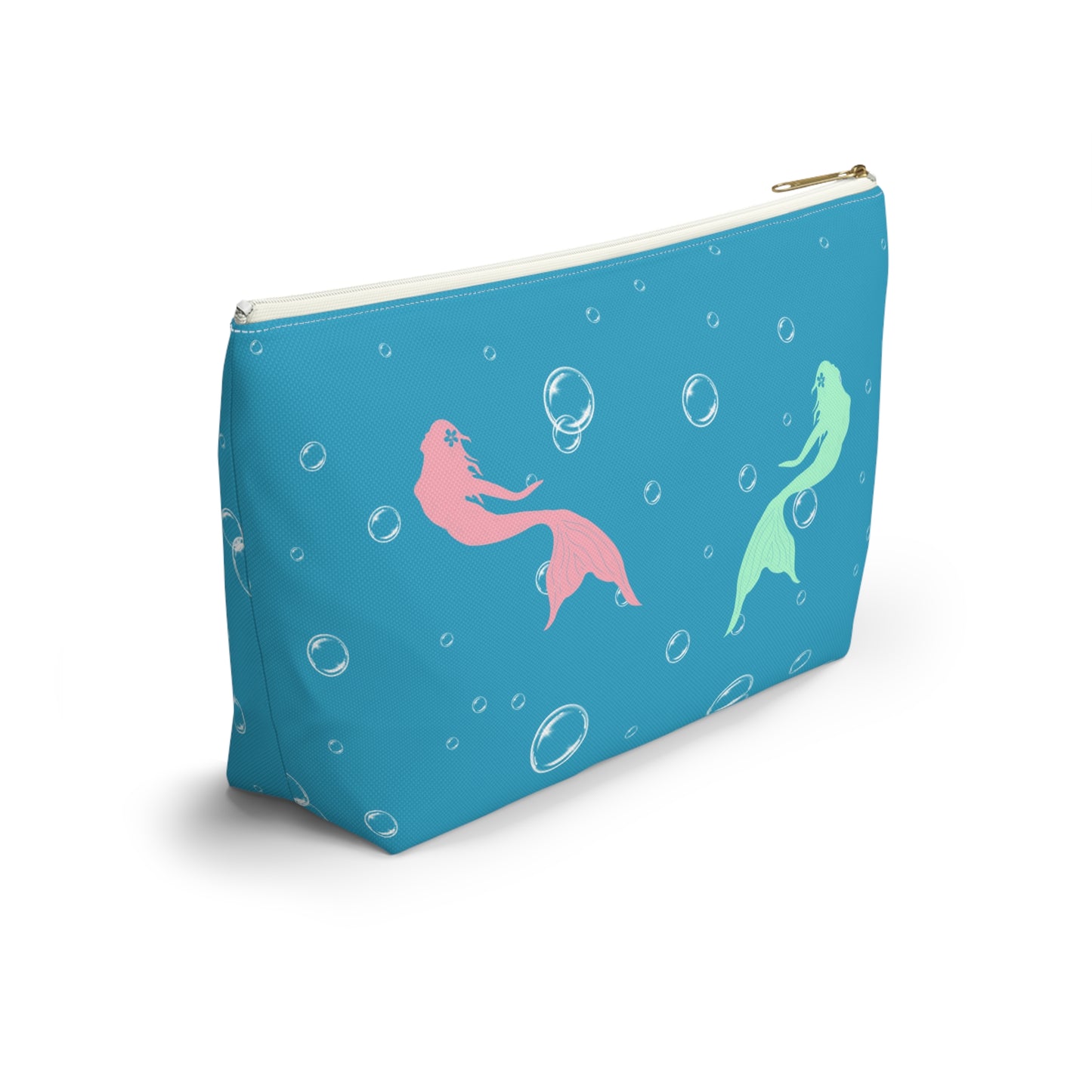 Personalized Mermaid Blue Ocean Pouch