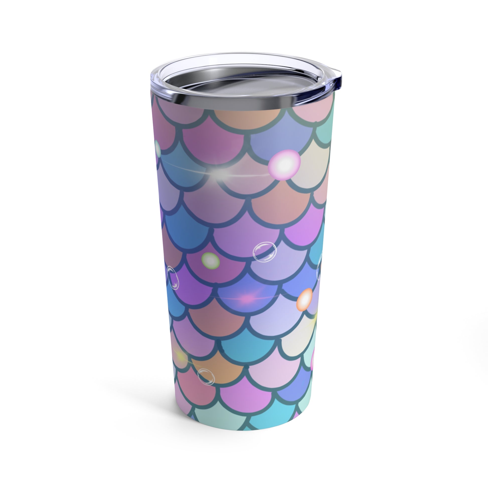 Mermaid & Bubble Tumbler 20oz Shiny