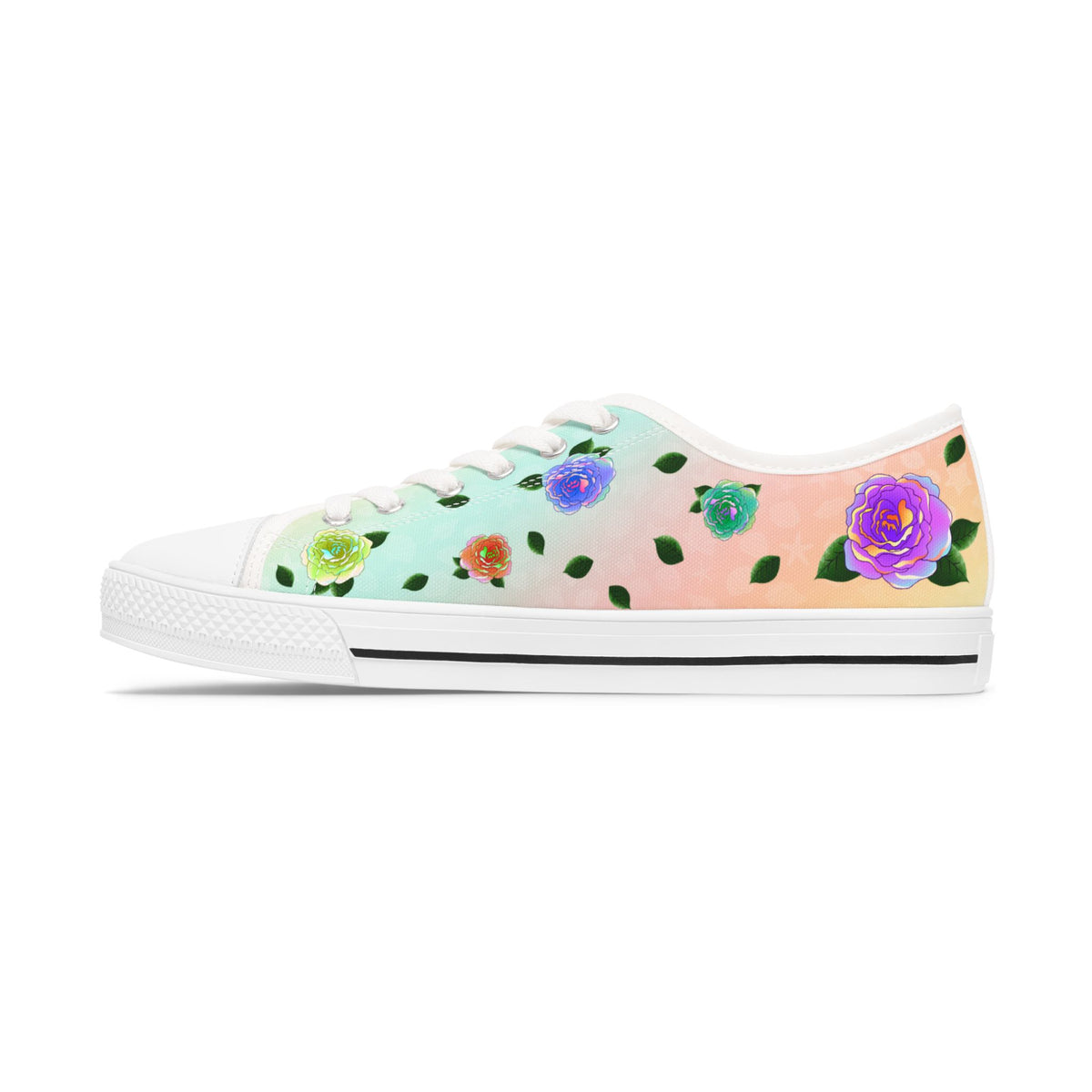 Rose Women's Sneakers Rainbow Garden