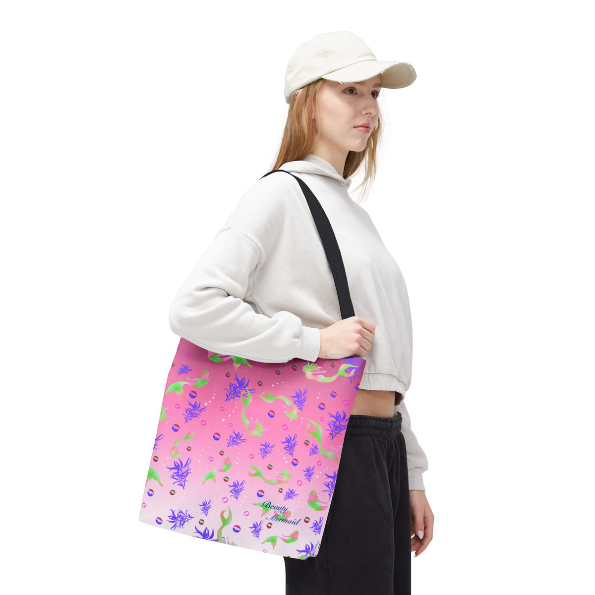 Pink Mermaid Tote Bag