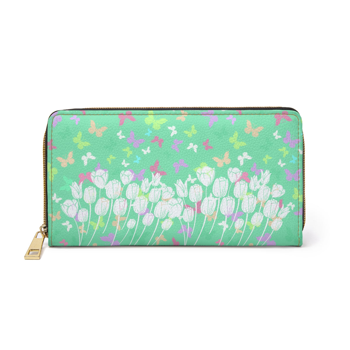 Tulip Butterflies Zipper Wallet