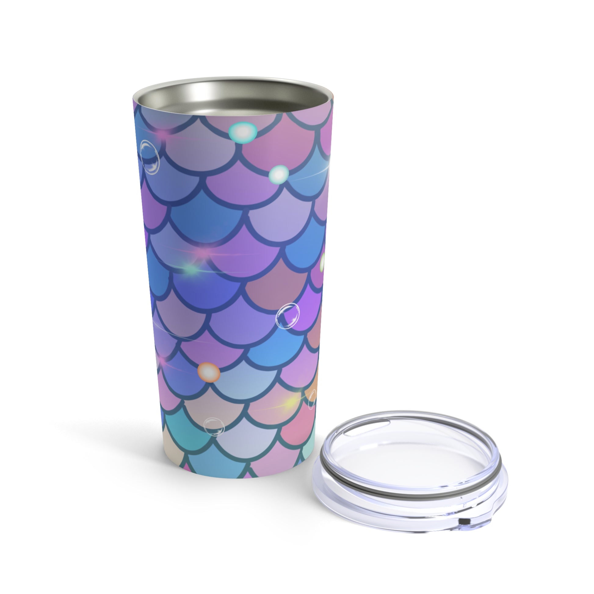 Mermaid & Bubble Tumbler 20oz Shiny