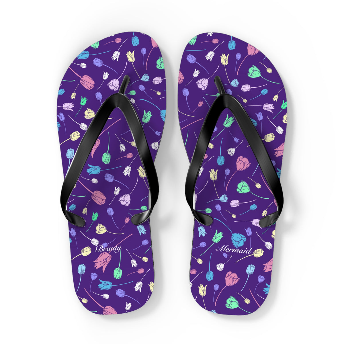 Tulip Purple Flip Flops