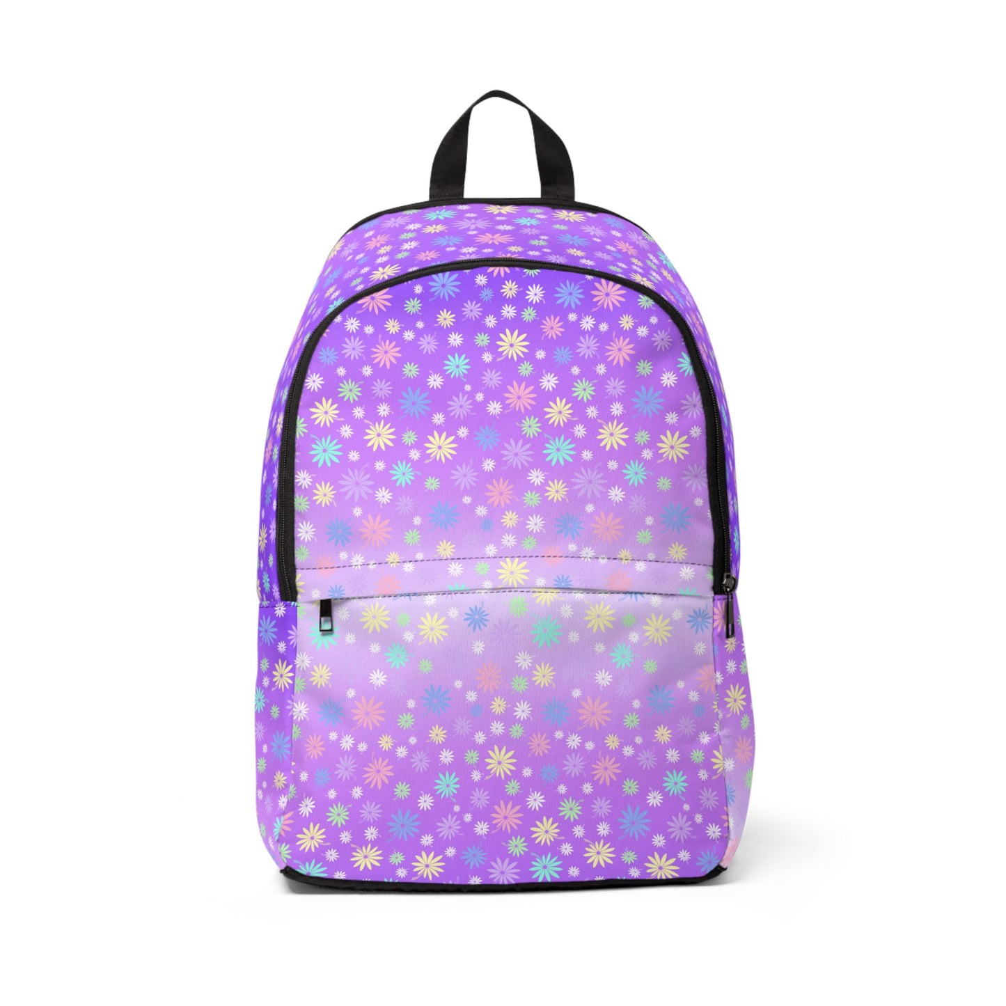 Colorful Floral Purple Backpack