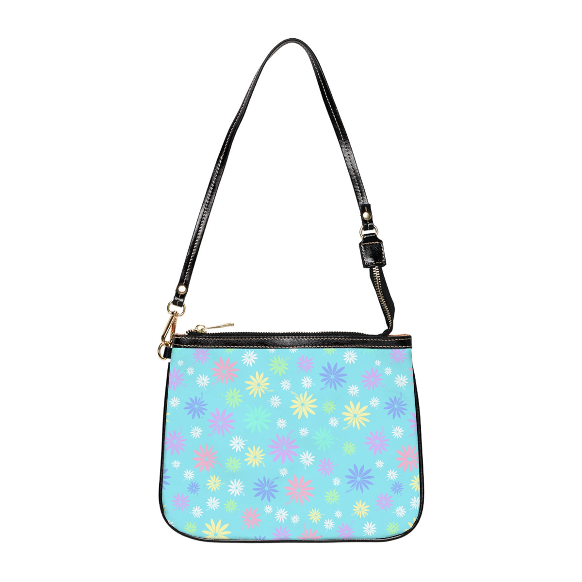 Light Blue Flower Shoulder Bag