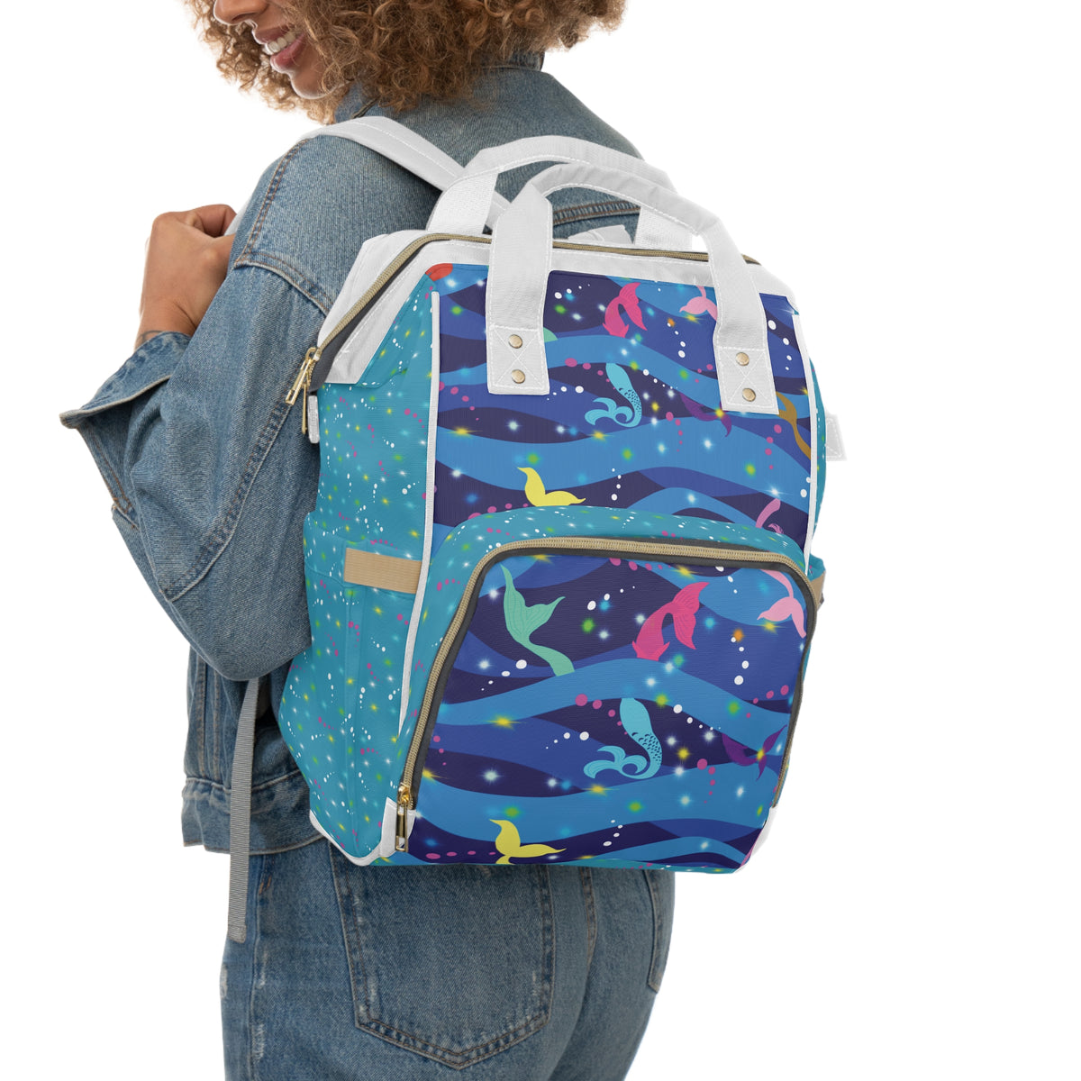 Diaper Backpack Mermaid Tail
