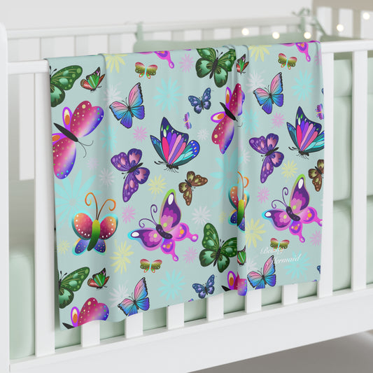Butterfly Dream Baby Swaddle Blanket