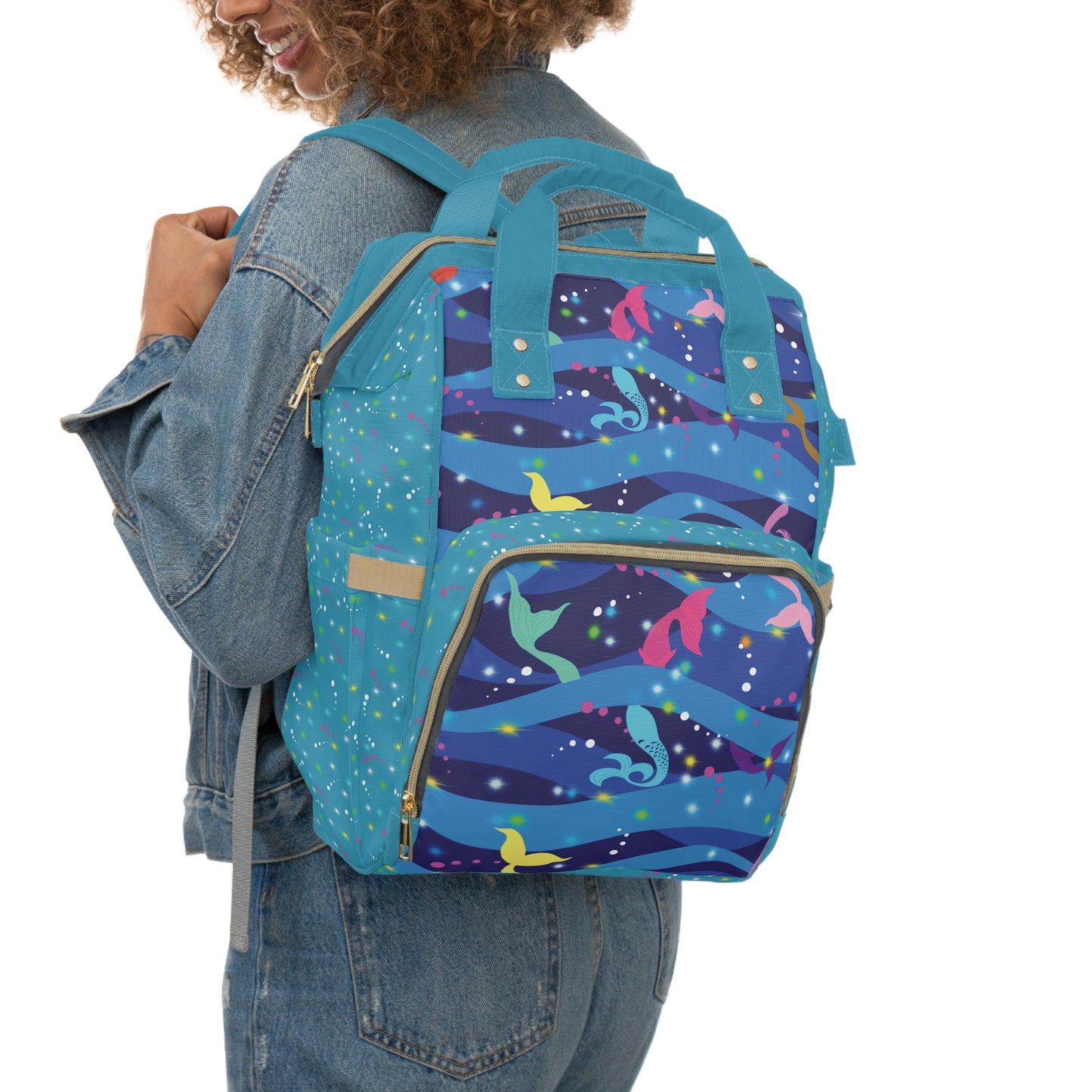 Diaper Backpack Mermaid Tail