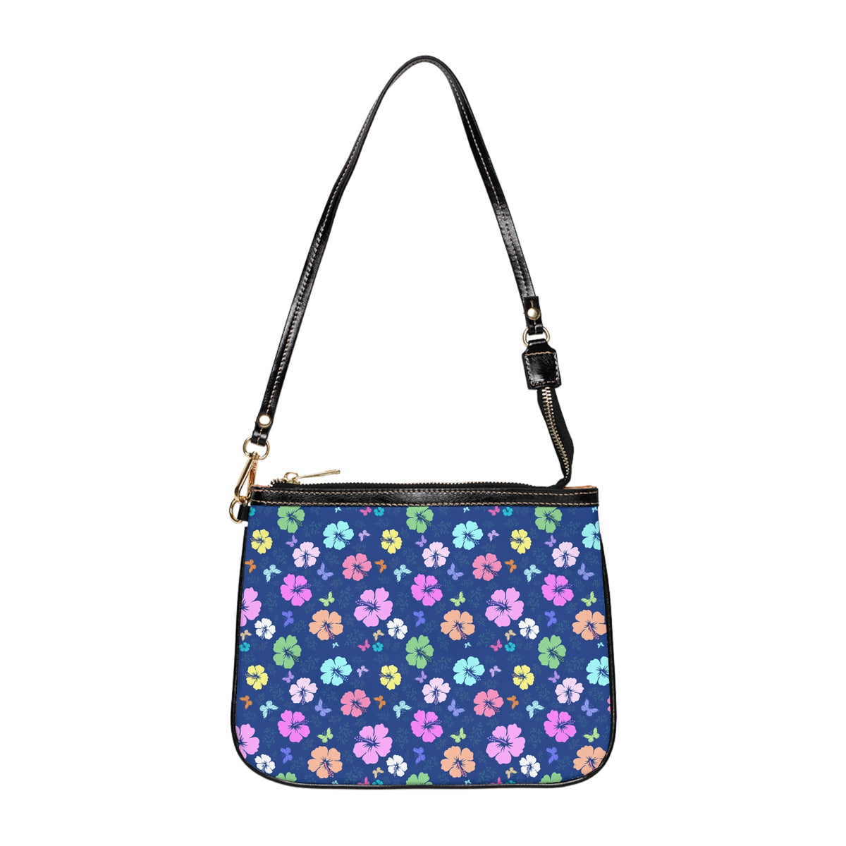 Flowers Blue Shoulder Bag