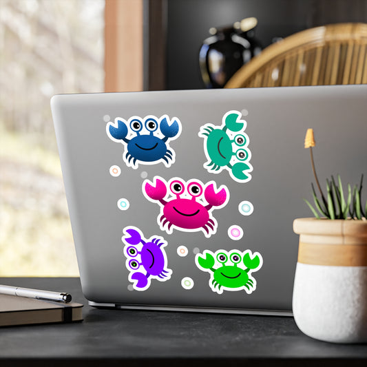 Colorful Crabs Stickers