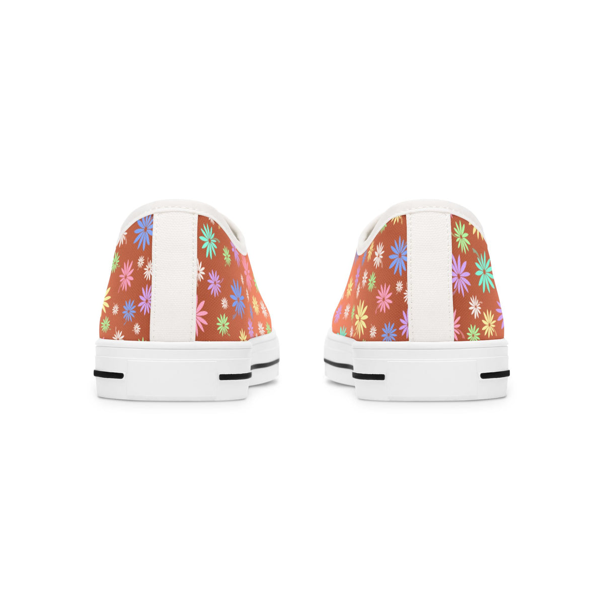 Flower Women's Sneakers Orange