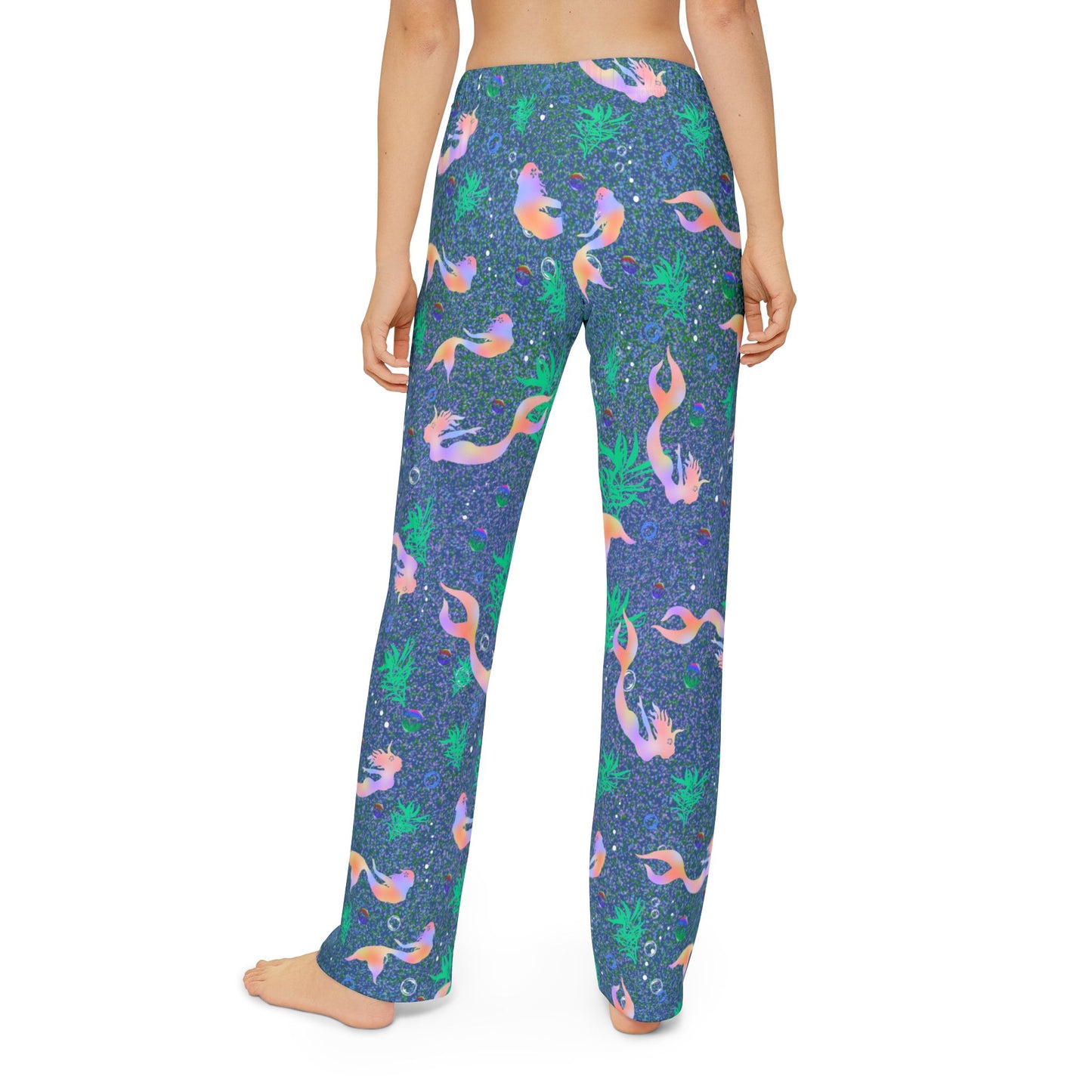 Mermaid in Blue Ocean Kids Pajama Pants