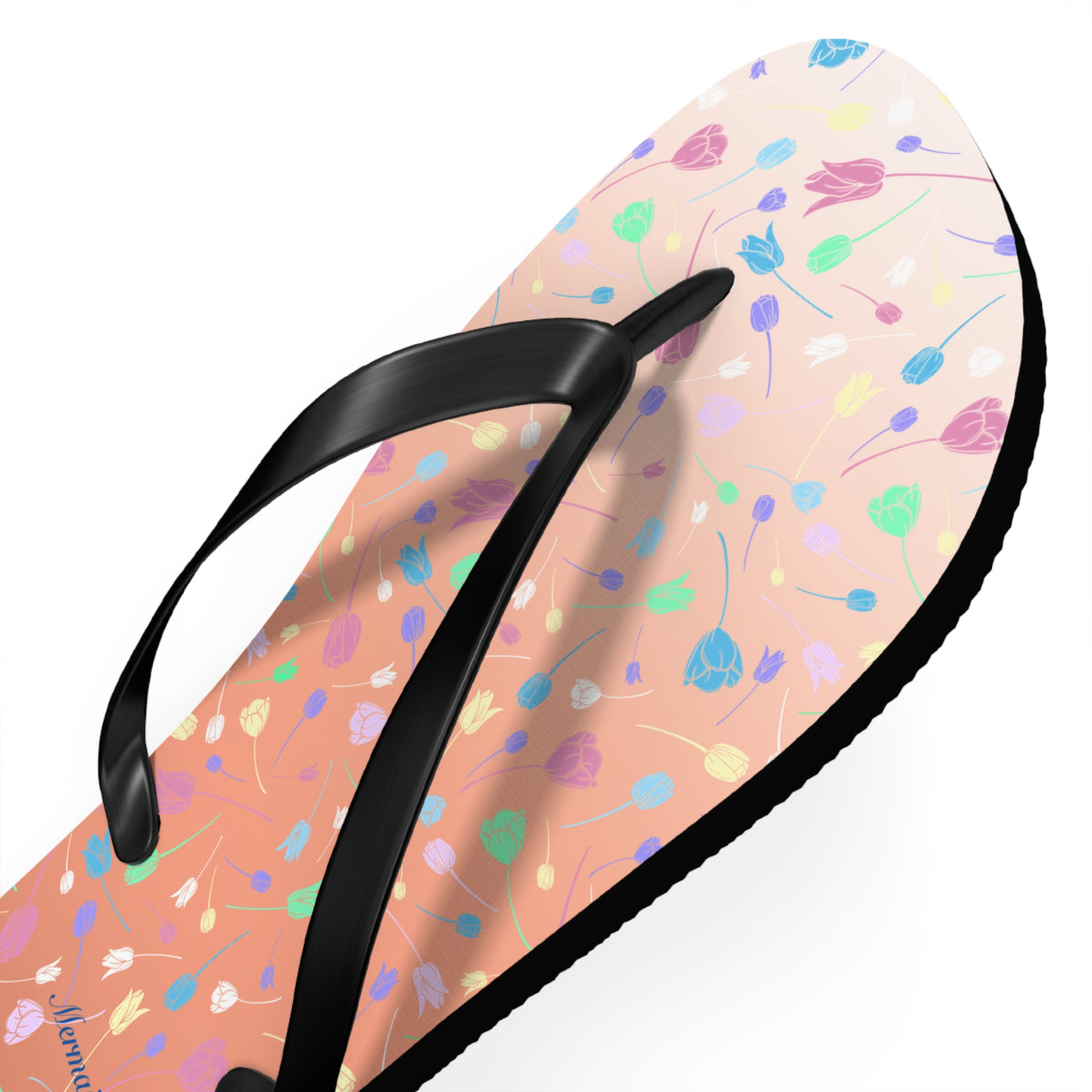 Tulip Orange Flip Flops