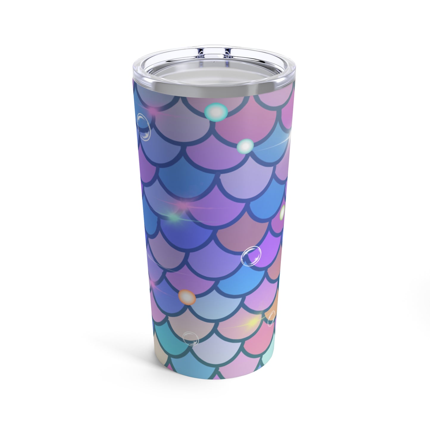 Mermaid & Bubble Tumbler 20oz Shiny