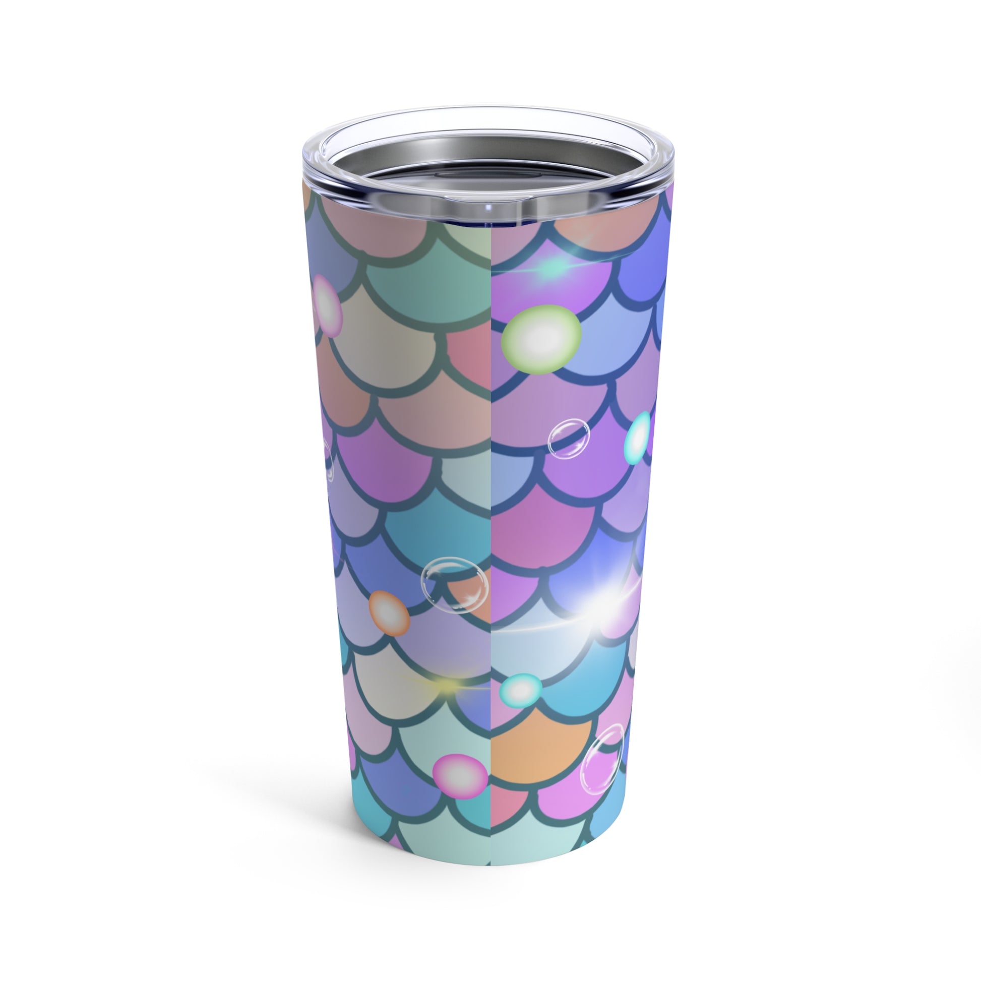 Mermaid & Bubble Tumbler 20oz Shiny