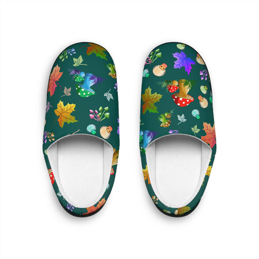 Mushroom Green Women's Indoor Slippers