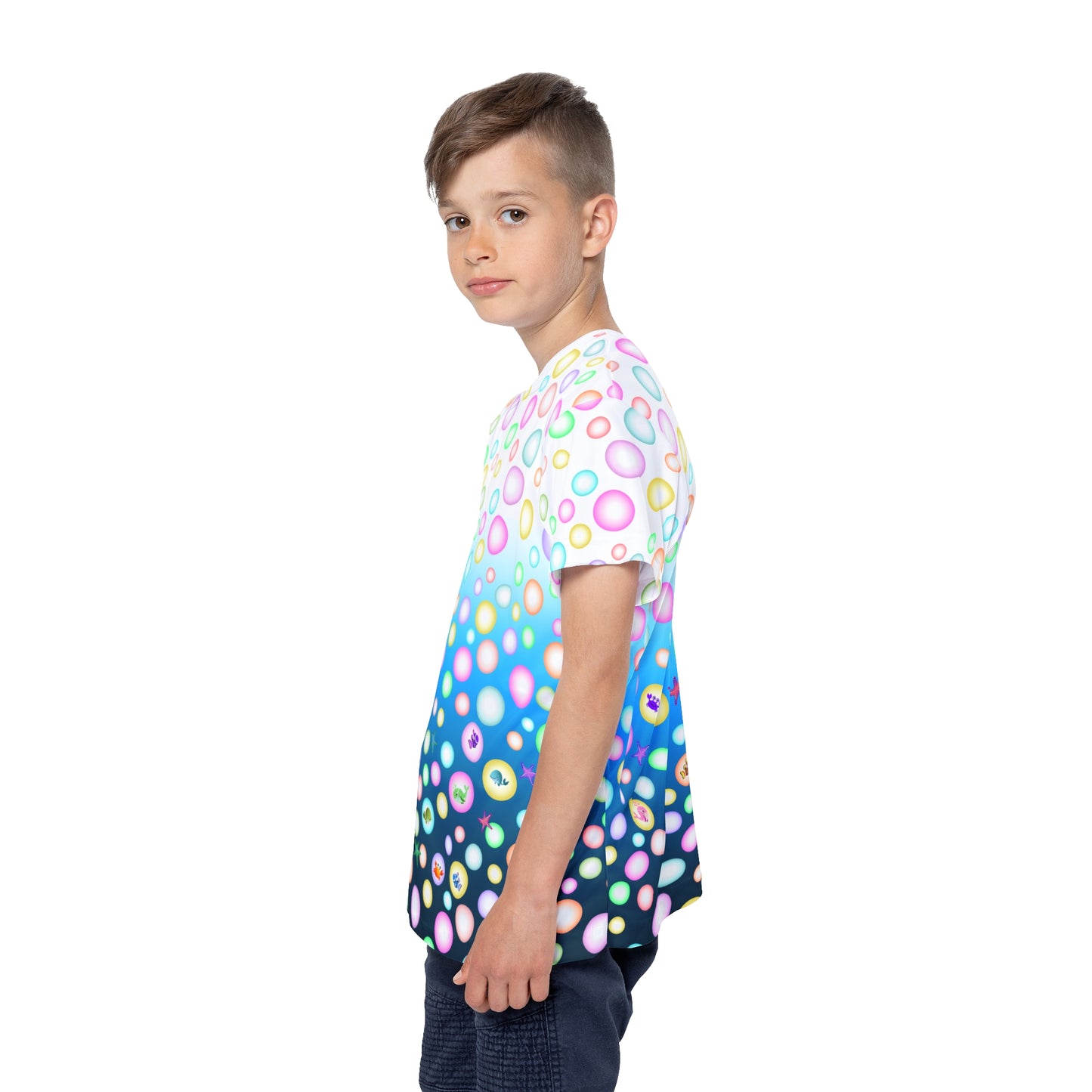 Bubbles Sea Animals Kids Sports Jersey