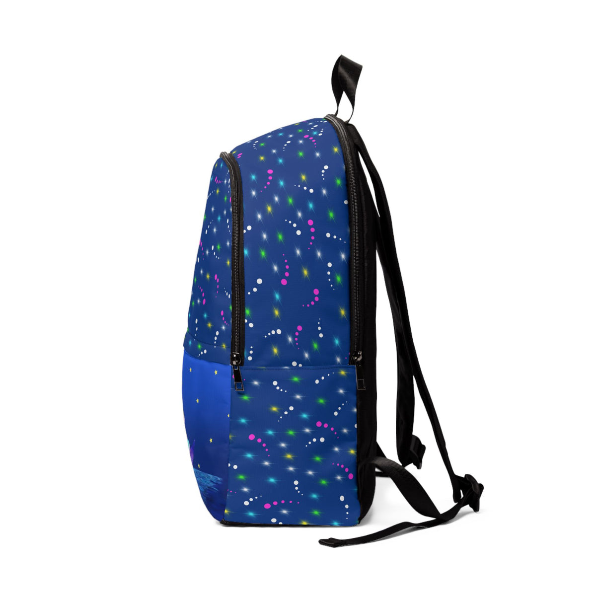 Mermaid Starry Moon Night Backpack