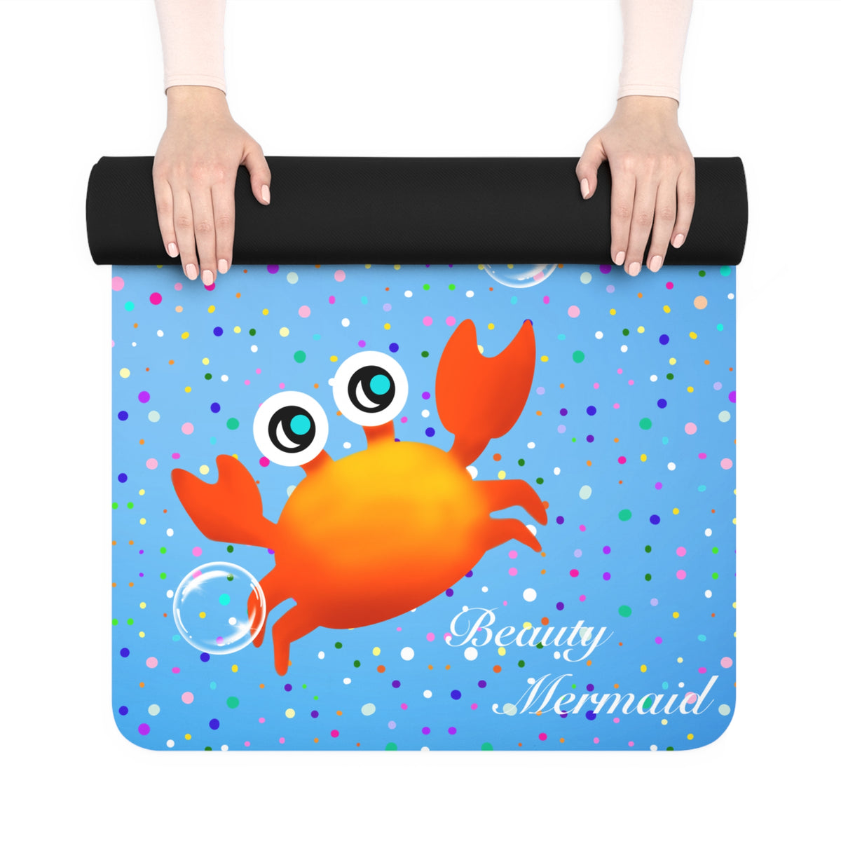 Crabs Bubbles Yoga Mat