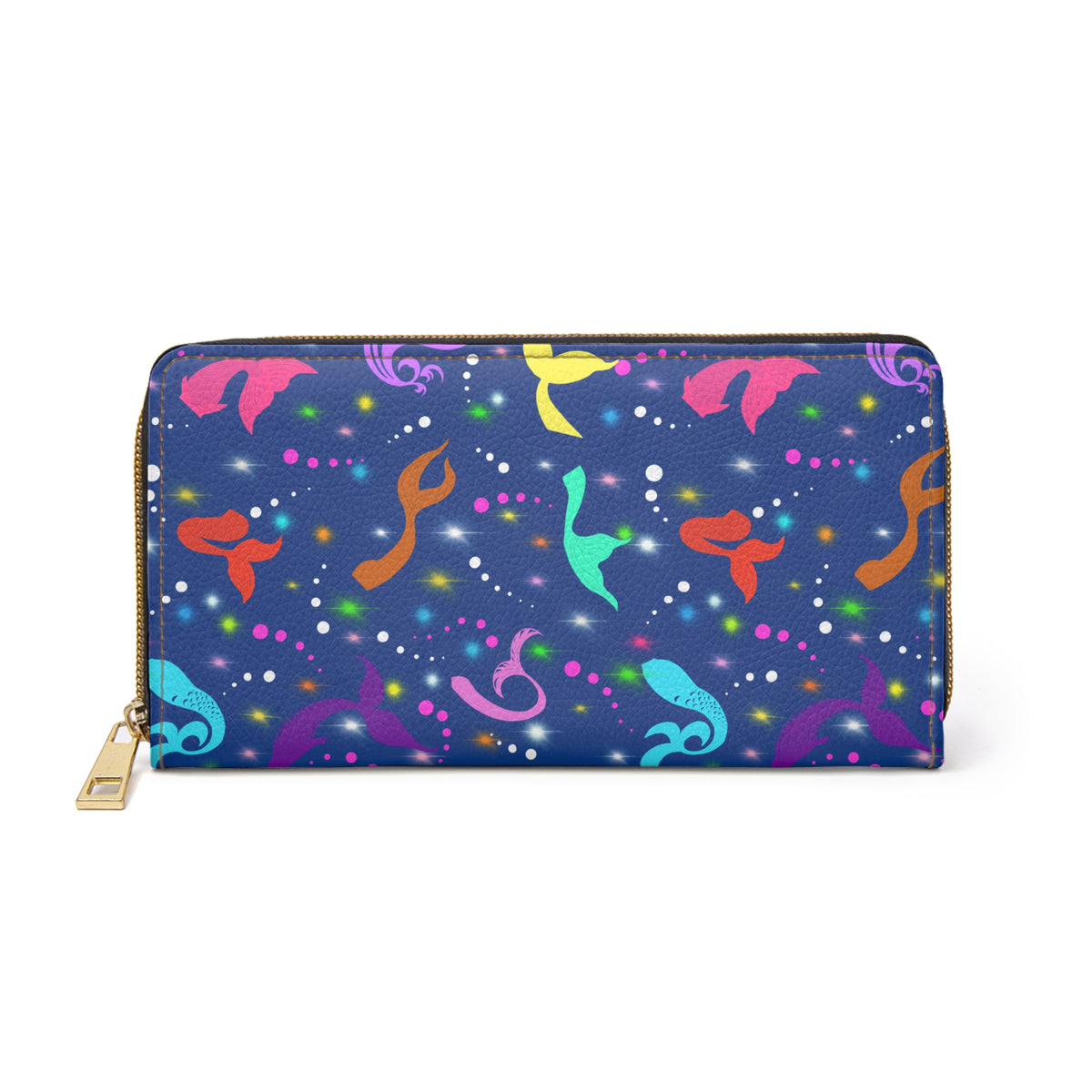 Mermaid Tails Zipper Wallet Blue Ocean