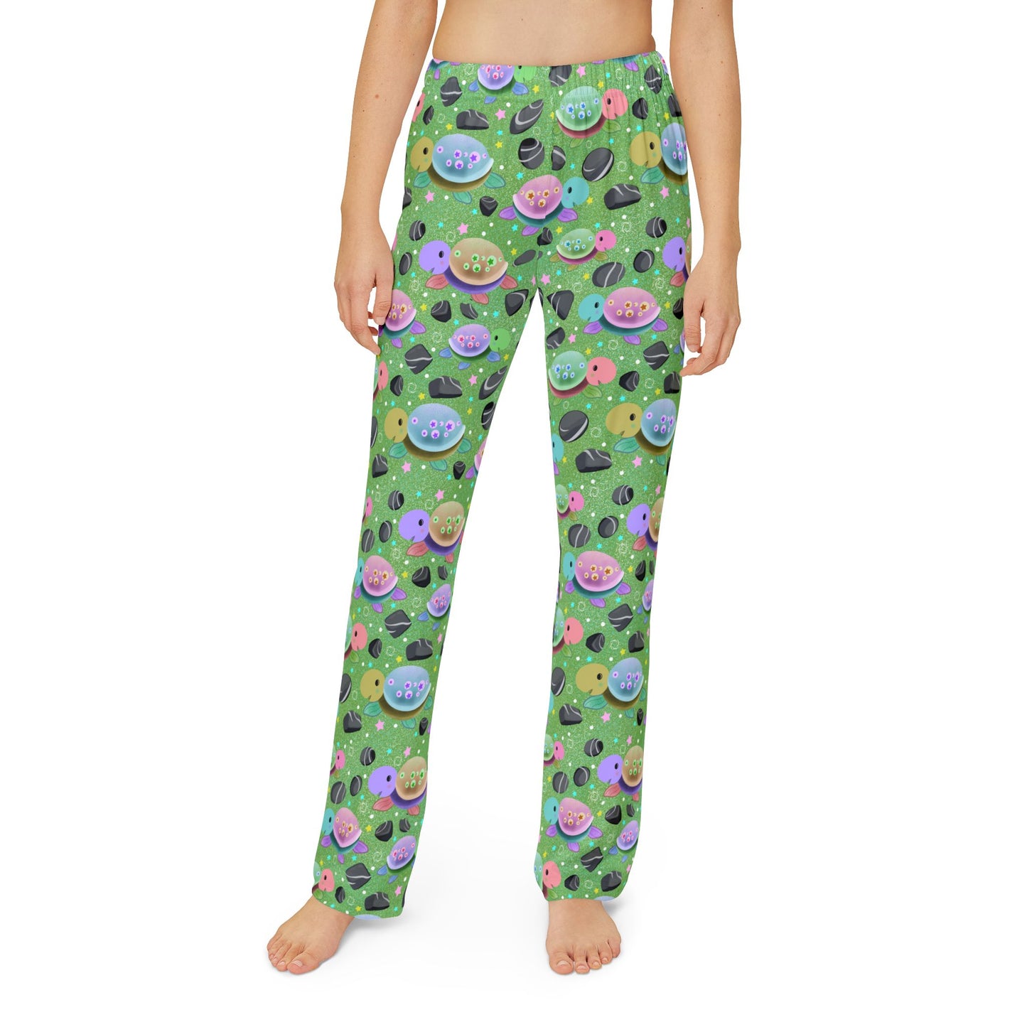 Turtle Green Kids Pajama Pants