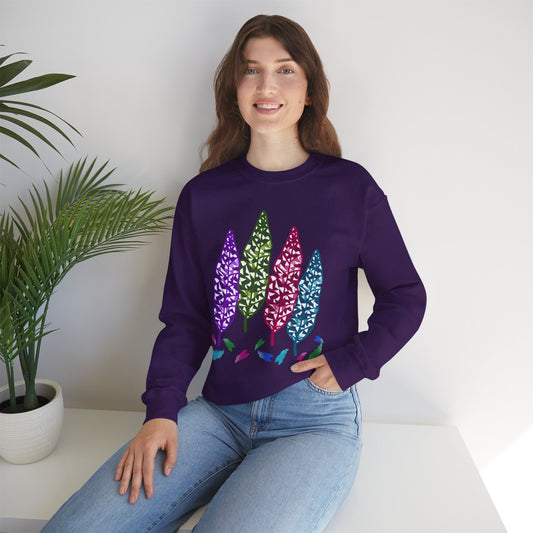 Tree Leaves Crewneck Sweatshirt