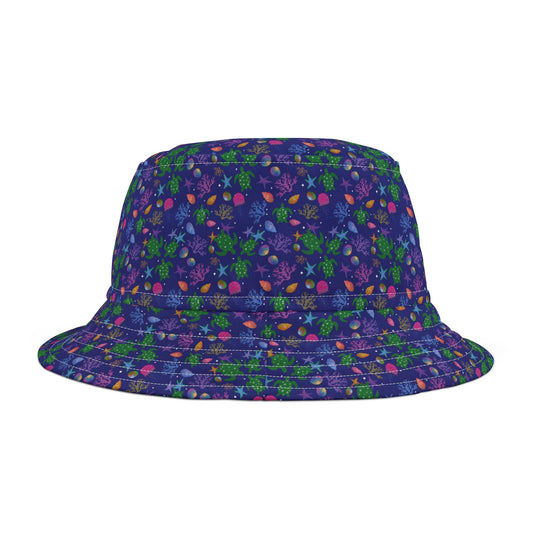 Turtle Bucket Hat Blue Sea